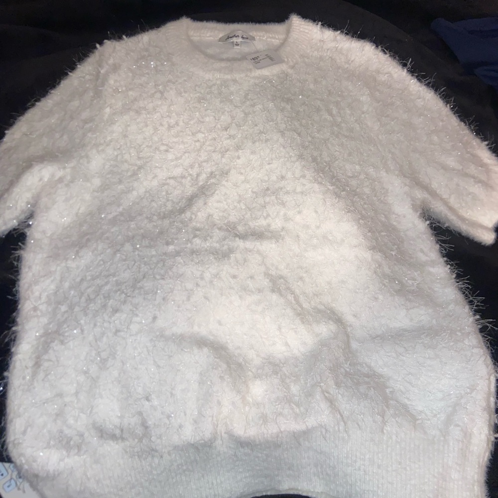 Another Love White Textured Sweater